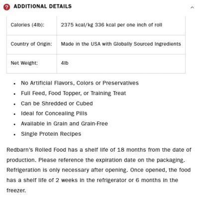 Image showing  Rolled Beef Recipe Dry Dog Food, 4 lb. Tube