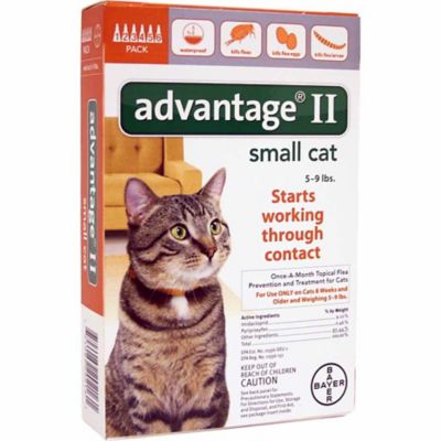 Advantage II Flea Prevention and Topical Treatment for Cats 5-9 lb., 6 Month Supply