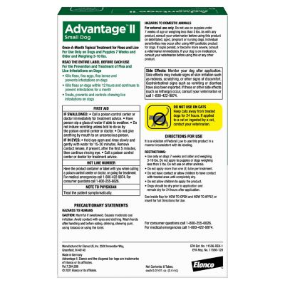 Image showing  II Flea Topical Treatment for Dogs 0-10 lb., 6 Month Supply