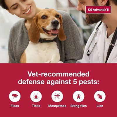 Image showing  K9 Advantix II Topical Flea and Tick Treatment for Dogs