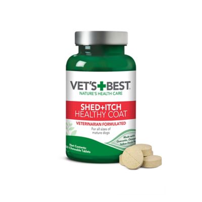 Vet's Best Healthy Coat Shed and Itch Relief Dog Supplements, 50 Tablets My dog started feeling much better after taking this supplement