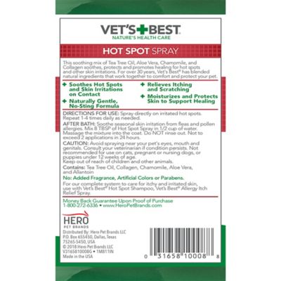 Image showing 6 th Vet's Best Hot Spot Spray 8 oz.