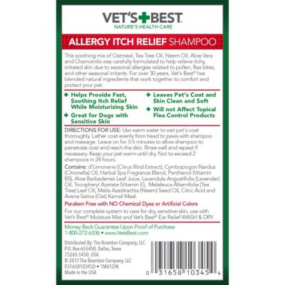 Image showing 6 th Vet's Best Allergy Itch Relief Shampoo for Dogs, 16 oz.