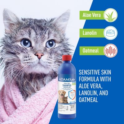 Image showing  Lightly Scented Flea and Tick Shampoo with Precor for Cats, 12 oz.