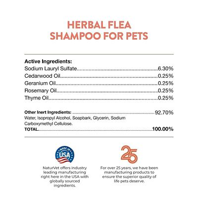 Image showing  Herbal Flea Shampoo for Cats and Dogs, 16 oz.