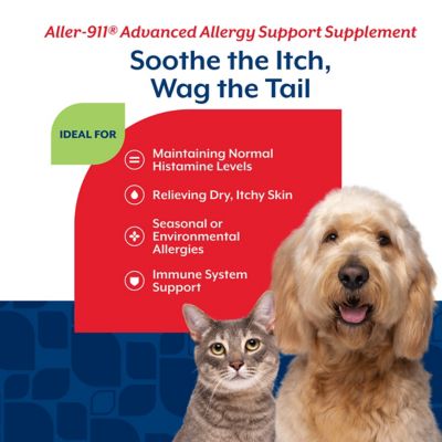 Image showing  Aller-911 Advanced Allergy Aid Formula Powder for Dogs and Cats, 60 Day