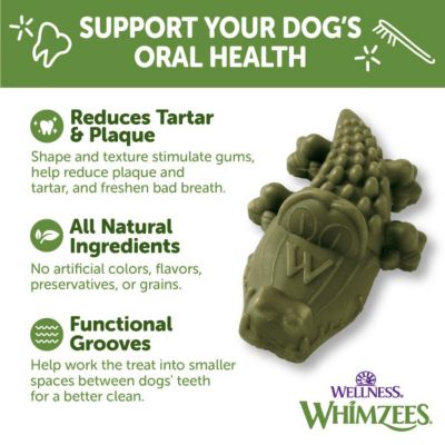 Image showing  Alligator Dog Dental Treat, Small, 24 pc.