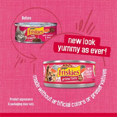 Image showing  Prime Filets With Salmon & Beef in Sauce Wet Cat Food, 5.5 oz.
