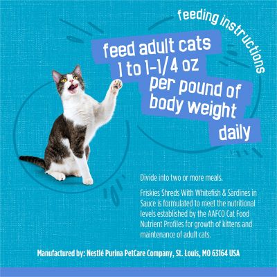 Image showing 7 th Purina Friskies Shreds with Whitefish & Sardines in Sauce Wet Cat Food, 5.5 oz.