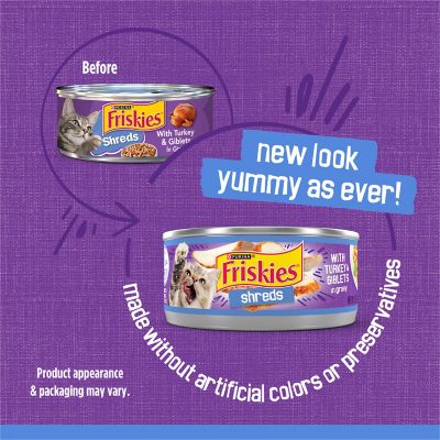 Image showing 2 th Purina Friskies Shreds with Turkey and Giblets in Gravy 24/5.5Z