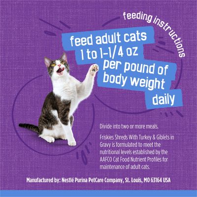 Image showing 6 th Purina Friskies Shreds with Turkey and Giblets in Gravy 24/5.5Z