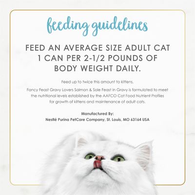 Image showing 5 th Purina Fancy Feast Gravy Lovers Salmon and Sole Feast Gourmet Cat Food in Wet Cat Food Gravy, 3 oz.