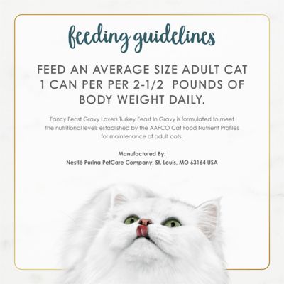 Image showing 5 th Purina Fancy Feast All Life Stages Gravy Lovers Turkey Feast Gourmet Wet Cat Food, 3 oz.