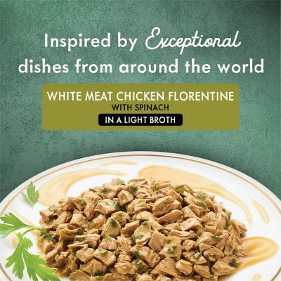 Image showing  Medleys White Meat Chicken Florentine with Spinach Wet Cat Food, 3 oz. Can