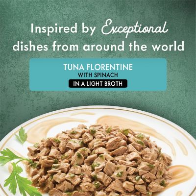 Image showing  Medleys Tuna Florentine With Spinach in a Light Broth, 3 oz.