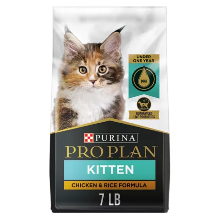 Purina Pro Plan Kitten Indoor/Outdoor Chicken and Rice with Probiotic Formula Dry Cat Food Dry Cat Food