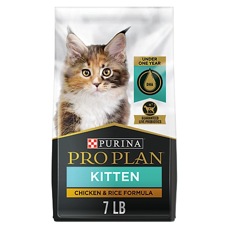 Purina Pro Plan Kitten Chicken and Rice with Probiotics Formula Dry Cat Food