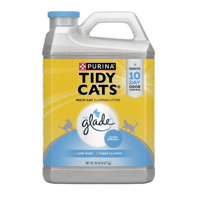 Tidy Cats Purina Clumping Multi Cat Litter, Glade Clear Springs - 20 lb. Jug