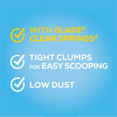 Image showing  Glade Clear Springs Scented Clumping Clay Cat Litter, Multi-Cat