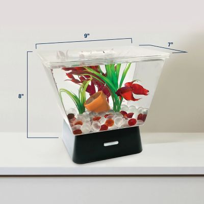 Image showing 6 th Tetra Led Betta Tank, 1 gal.