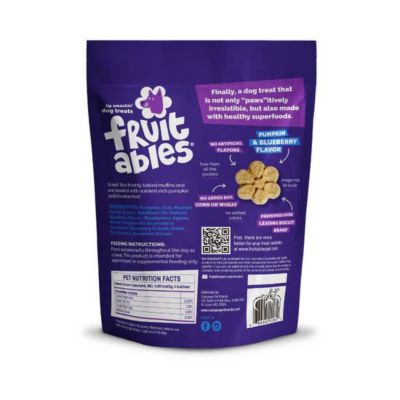 Image showing  Baked Pumpkin Blueberry Dog Treats, 7 oz.