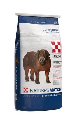 Purina Nature's Match Grower-Finisher Swine Feed, 50 lb. Bag