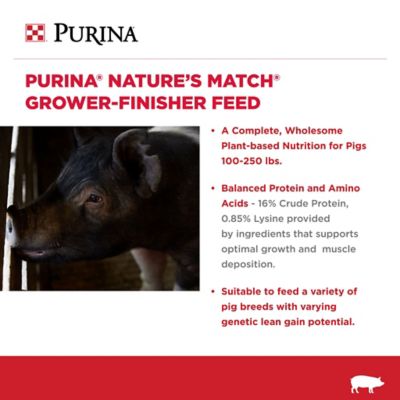 Image showing  Nature's Match Grower-Finisher Pelleted Swine Feed, 50 lb. Bag