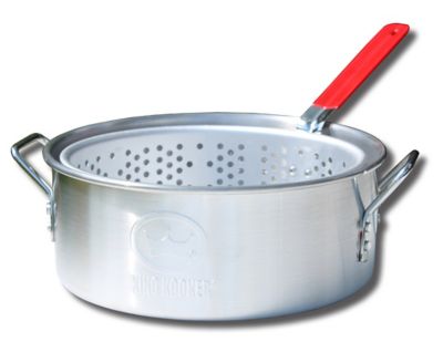 King Kooker Aluminum Fry Pan W Punched Bskt, KK2