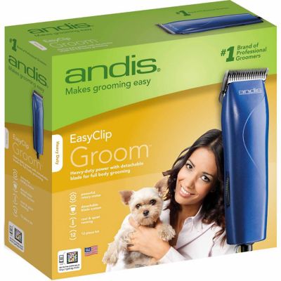 Image showing  Easy Clip Groom Detachable Blade Pet Clipper Kit, Blue