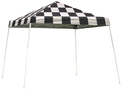 ShelterLogic 10 ft. x 10 ft. Sport Pop-Up Canopy Slant Leg Checkered Flag Cover