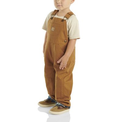 Image showing 1 th Carhartt Baby Boys' Flannel-Lined Canvas Bib Overalls