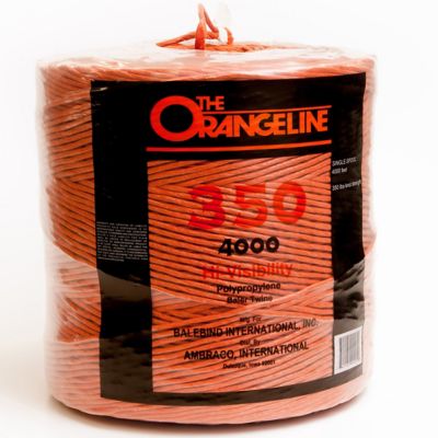 orangeline 4,000 ft. polypropylene baler twine, 350 lb. knot strength