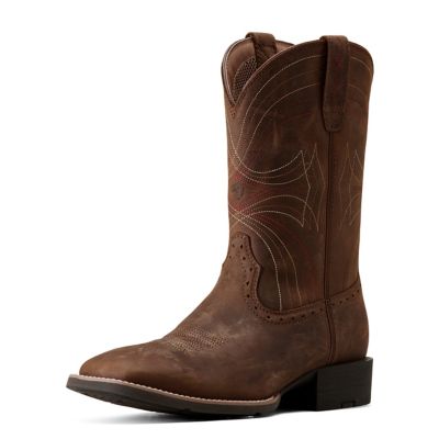 Ariat Men's Sport Wide Square Toe Western Boots, 1-Pair