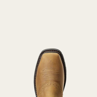 Image showing  Men's Sierra Wide Square Steel Toe Work Boots, Light Brown