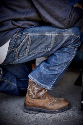 Image showing 5 th Ariat Men's Sierra Wide Square Steel Toe Work Boots, Light Brown