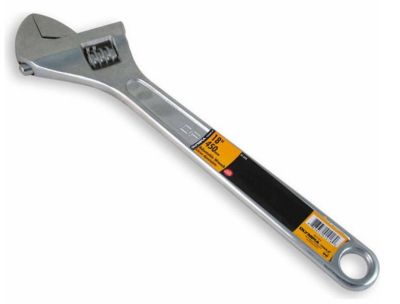 Olympia Tools 18 in. Adjustable Wrench, Alloy Steel