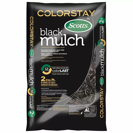 Scotts 2 cu.ft ft Black ColorStay Mulch Wood Mulch