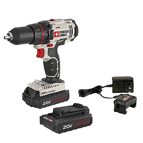 PORTER-CABLE PCC601LB 1/2 in. 20V Max Lithium-Ion Cordless Drill/Driver Kit