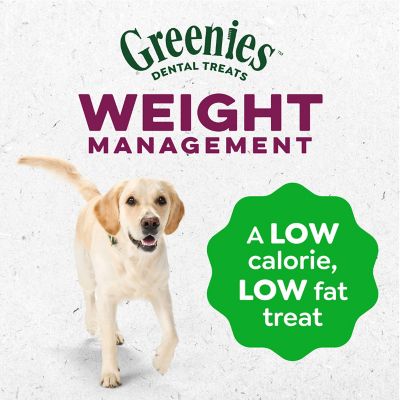 Image showing  Weight Management Large Natural Dog Dental Care Chews Weight Control Dog Treats, 27 oz. Pack (17 Treats)