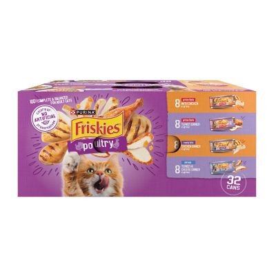 Friskies Meaty Bits and Prime Filets Adult Turkey and Chicken in Gravy Wet Cat Food Variety pk. 5.5 oz. Pack of 32 Cans at Tractor Supply Co