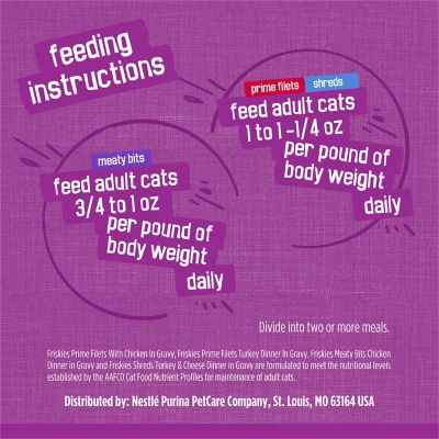 Image showing 9 th Purina Friskies Meaty Bits and Prime Filets Adult Turkey and Chicken in Gravy Wet Cat Food Variety Pack, 5.5 oz., 32 Cans
