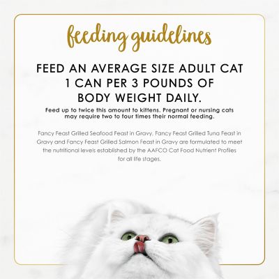 Image showing 6 th Purina Fancy Feast Grilled Cat Food Seafood Collection in Gravy Cat Food, 24 ct.