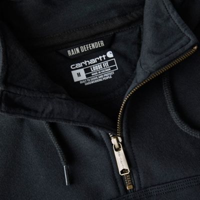 Image showing 6 th Carhartt Men's Rain Defender Loose Fit Heavyweight Quarter-Zip Mock Hoodie