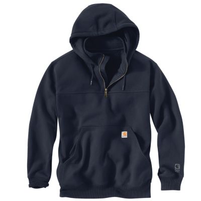 Image showing  Men's Rain Defender Loose Fit Heavyweight Quarter-Zip Mock Hoodie