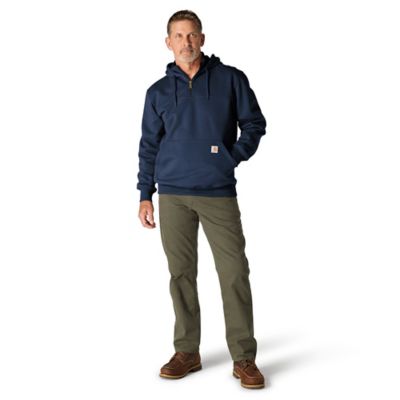 Image showing 4 th Carhartt Men's Rain Defender Loose Fit Heavyweight Quarter-Zip Mock Hoodie