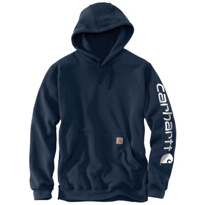 Carhartt Men's K288 Signature Logo Hooded Sweatshirt at