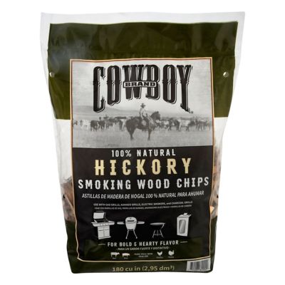Cowboy Hickory Wood Chips, 2 lb., 180 cu. in.