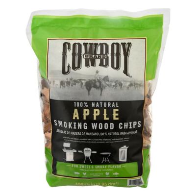 Cowboy Charcoal Apple Smoking Wood Chips, 2 lb., 180 cu. in.