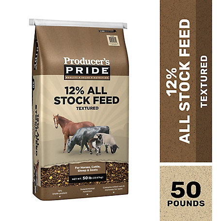 Producer's Pride 12% All-Stock Textured Livestock Feed, 50 lb.