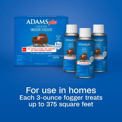 Image showing 7 th Adams Plus Flea and Tick Indoor Foggers, 3 oz., 3 ct.
